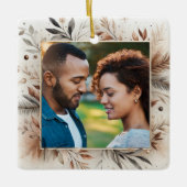 Braun Weihnachtsschmuck Erstes Jahr Verheiratetes (Vorderseite)