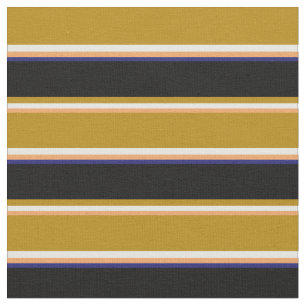 braun, weiß, dunkel Goldenrod, schwarz, Mitternach Stoff