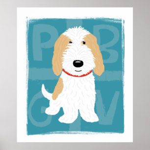 Braun & Weiß PBGV Poster