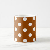 Braun-Weiß-Punkte-Design Kaffeetasse (Mittel)