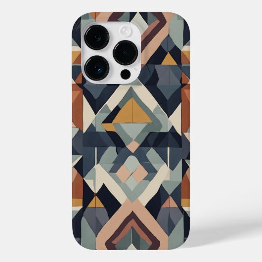 braun weiß und schwarz blau Case-Mate iPhone hülle (Rückseite)