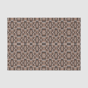 Braun, Weiß und Schwarz Mandala Seidenpapier