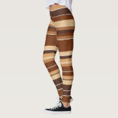 Braun-weiße Leggings - stilvoll und komfortabel (Links)