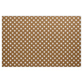 Braun-weiße Sterne Muster dekorative Textil Stoff (Yard (91,4 cm))