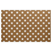 Braun-weiße Sterne Muster dekorative Textil Stoff (Fat Quarter (45,7 x 55,9 cm))