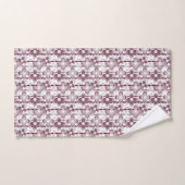 braun-weißes Blumenmuster Badhandtuch Set (Handtuch)