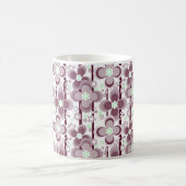 braun-weißes Blumenmuster Kaffeetasse (Mittel)