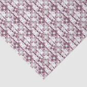 braun-weißes Blumenmuster Seidenpapier (Detail)