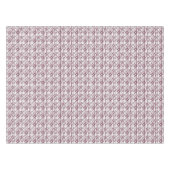 braun-weißes Blumenmuster Tischdecke (Vorderseite (Horizontal))