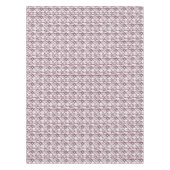 braun-weißes Blumenmuster Tischdecke (Vorderseite)