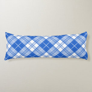 Braun-weißes Tartan-Muster yxm0uat9 Seitenschläferkissen