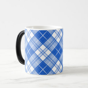 Braun-weißes Tartan-Muster yxm0uat9 Verwandlungstasse