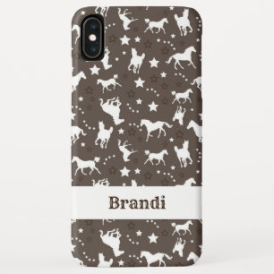 Braun-Western-Pferdemuster individuell angepasst Case-Mate iPhone Hülle