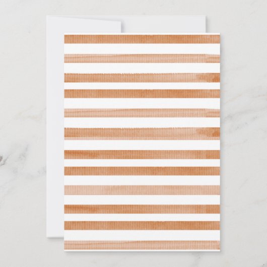 Braun wir können frühzeitig abwarten Teddy Bear Ba Einladung (Rückseite)