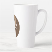 Braun-Yin & Yang-Kaffeebaulogos, kundenspezifische Milchtasse (Rechts)