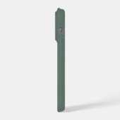 Brauname mit Hochzeitdatum Elfenbeinfarbtext iPhone Hülle (Linke Seite)