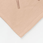 Braunapel-Blätter Tropischer Botanischer Herbst Fleecedecke (Ecke)