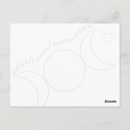 Braunauge Postkarte (Rückseite)