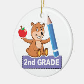 Braunbär 2. Klasse Keramik Ornament (Links)