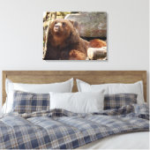 Braunbär auf der Leinwand des Zoos (Insitu (Schlafzimmer))
