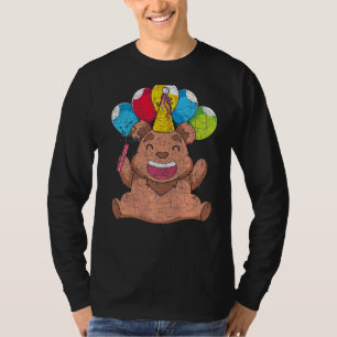 Braunbär Birthday Party Forest Animal Niedlich Bär T-Shirt