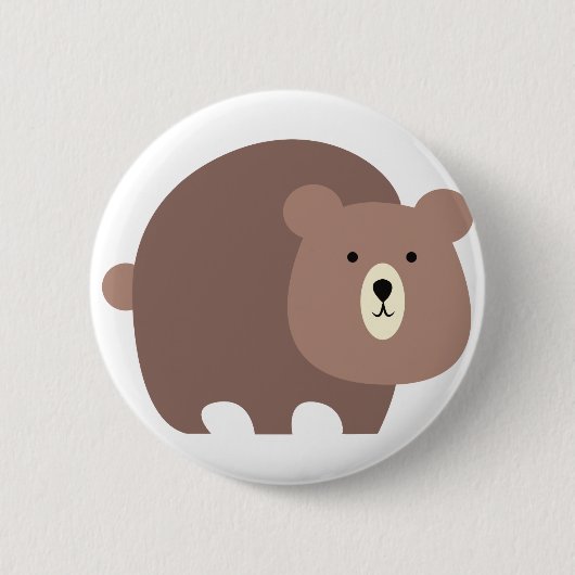 Braunbär Button (Vorderseite)