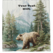 Braunbär Duschvorhang (Vorderseite)
