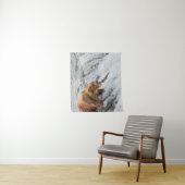 Braunbär fängt Rotlachs Wandteppich (Beispiel)