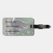 Braunbär Gepäckanhänger (Rückseite horizontal)