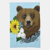 Braunbär Geschirrtuch (Vertikal)