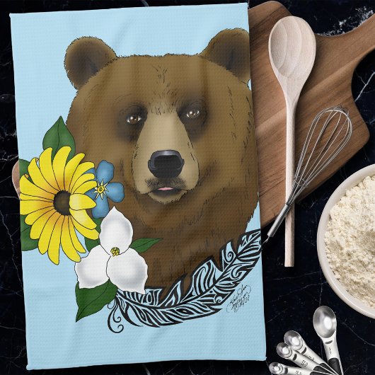 Braunbär Geschirrtuch