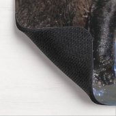 Braunbär, Grizzlybär, Lachsfang, Mousepad (Ecke)
