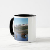 Braunbär, Grizzlybär, Sauen und Naben in Tasse (Vorderseite Links)