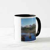 Braunbär, Grizzlybär, Sauen und Naben in Tasse (VorderseiteRechts)