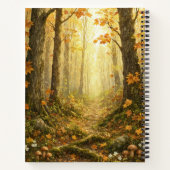 Braunbär-Herbstwald-Wildtierkunst Notizblock (Rückseite)
