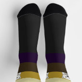 Braunbär hinter einer Mauer Socken (Oben)