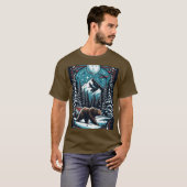Braunbär im Winter T-Shirt (Vorne ganz)
