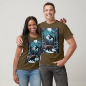 Braunbär im Winter T-Shirt (Unisex)