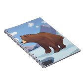 Braunbär in den Bergen Notizblock (Rechte Seite)