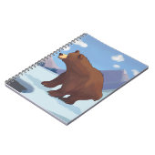 Braunbär in den Bergen Notizblock (Linke Seite)