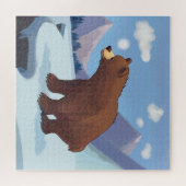 Braunbär in den Bergen Puzzle (Horizontal)
