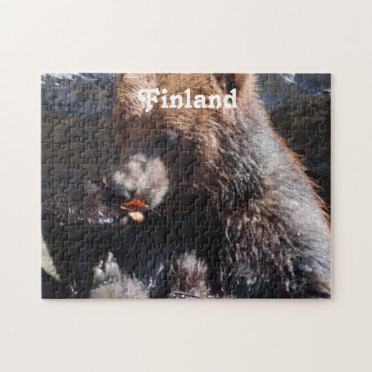 Braunbär in Finnland Puzzle (Horizontal)