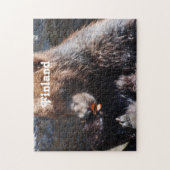 Braunbär in Finnland Puzzle (Vertikal)