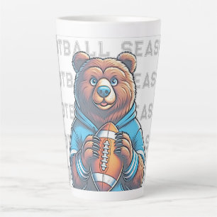 Braunbär individuell gestalteter Fußball Milchtasse