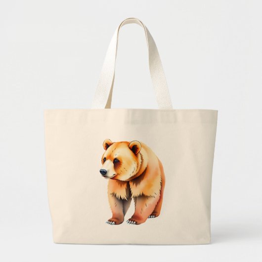 Braunbär Jumbo Stoffbeutel (Vorne)
