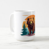 Braunbär Kaffeetasse (Vorderseite Links)