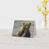 Braunbär Karte (Gelbe Blume)