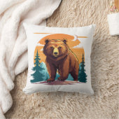 Braunbär Kissen (Decke)