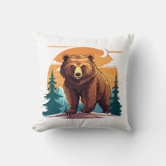 Braunbär Kissen (Vorderseite)