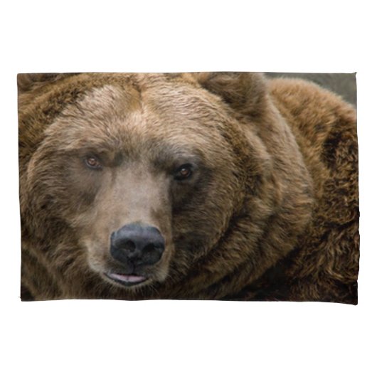 Braunbär Kissenbezug (Vorderseite)